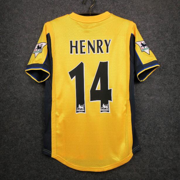 1999/2001 Arsenal Retro Away Kit Soccer Jersey Henry #14